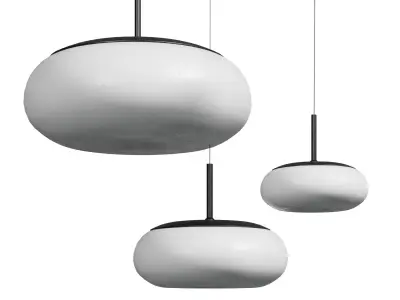 BELLEZA Oval Elegant Living Room pendant light Low-poly 3D model