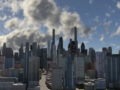 City 51 Low-poly 3D model