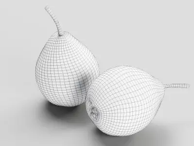 Pear - 3D Scan - Low Poly 3D Model Low-poly 3D model
