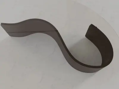 Minimalist Table Art wood Free low-poly 3D model