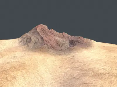 desert Low-poly 3D model