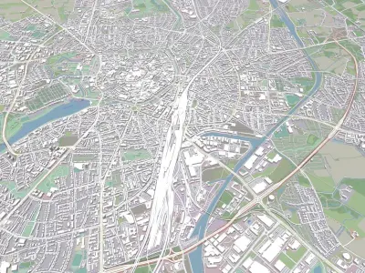 Cityscape Munster Germany 3D model