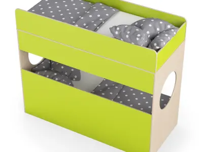 Legenda K07 with LP04 childrens modular bed 3D model