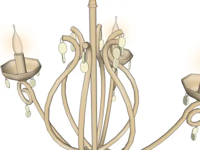 chandelier 15 3D model purchase