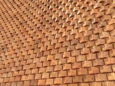 Lattice Brick-04-PBR Material-2K-4K Texture