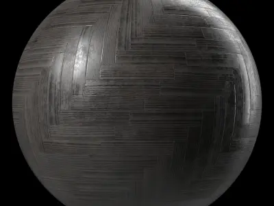 Parquet 29- Dirty parquet By 3 color PBR 4k Seamless Low-poly 3D model