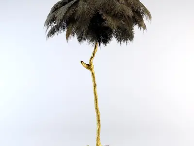 Ostrich Feather  Lamp 3D model
