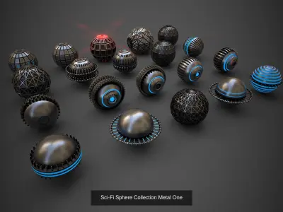 Sci-Fi Sphere Collection-PBR Texture with Unity Pack