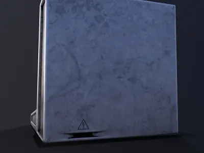 Sci-Fi Computer  Low-poly 3D model