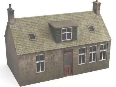 Scotland house Low-poly 3D model