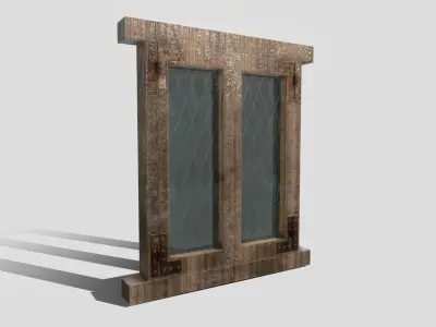 Generic Medieval Window Low-poly 3D model