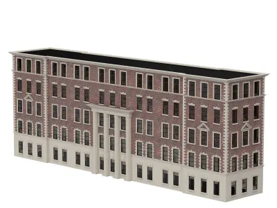 Old brick house 4 from New York 3D model