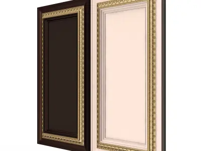 Carved Door Classic 01701 Low-poly 3D model