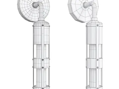 Mitzi Violet Long Wall Sconce Low-poly 3D model