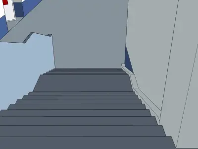 Building with 20 floors 3D model