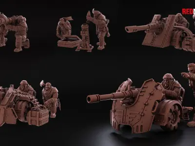 Desert Raiders - Heavy Support Squad of the Imperial Force 3D print model
