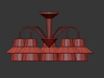 Gavana ganana light chandelier 3D model