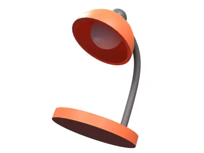 study lights Low-poly 3D model