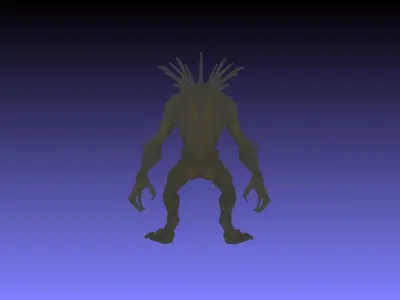 Dravhun Rigged Low-Poly Cave Monster 3D Model Low-poly 3D model