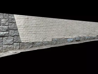 exterior wall highpoly 3D model