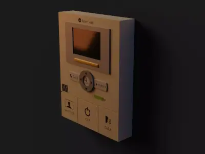 Intercom  GameReady - LowPoly with PBR Material Low-poly 3D model