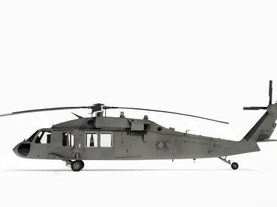 UH-60M Blackhawk High Detail with nice interior 