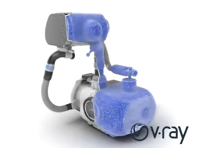 Robot Respiratory System Nano Filters model pack Low-poly 3D model