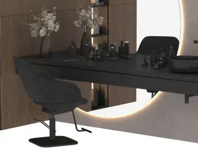 Beauty Salon Barber Shop 3D model