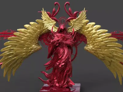 Rome Fallen angel design 3D model