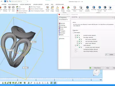 Modern Sculptural Adjustable Ring 3DM STL 3D print model shop