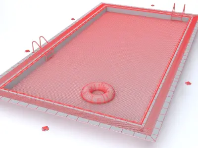 Pool Rectangular 3D model