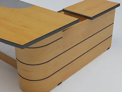 Executive Desk 02 3D model