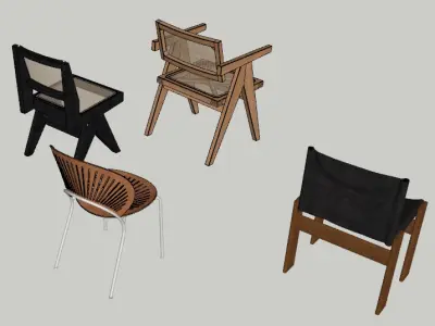  Contemporary Chair Collection 3D model