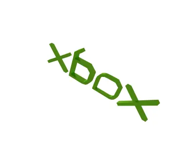 Xbox 2000 Logo v1 003 Free low-poly 3D model