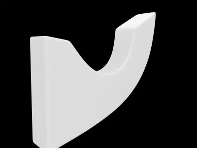 Minimalist Wall Hook 3D Print Model 3D print model