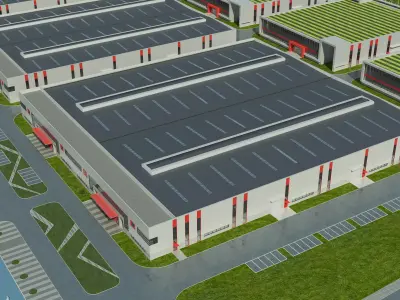 Warehouse Logistic 009 Low-poly 3D model