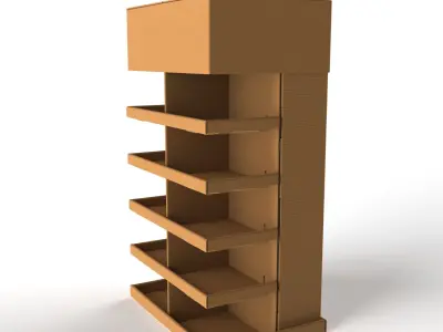 Point of Sale Cardboard Display Stand Texture