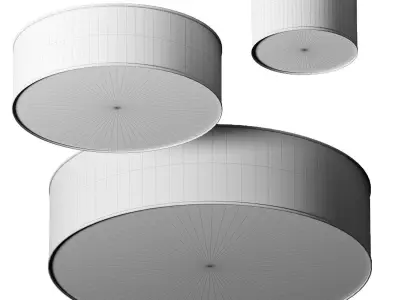 CB2 Boum Drum Ceiling Lamp 3D model