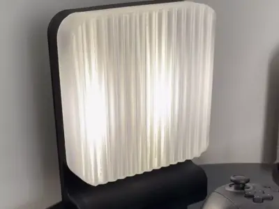 Glass Block Table Lamp Free 3D print model