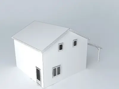 Decochalet 2015 700x700 chalet with floor Carport Free 3D model