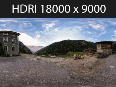 Swiss Abandoned House HDRI hdr environment 3D model