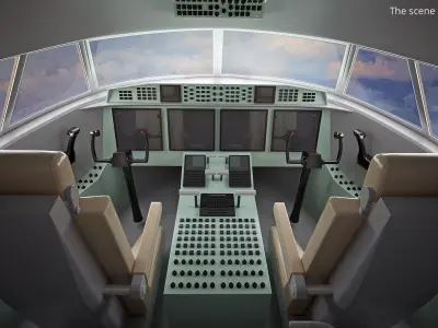  Boeing 747-300 Jet Airliner Rigged 