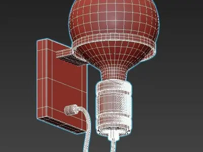 ottelien-30271-01-30 industrial wall light - gold 3D model