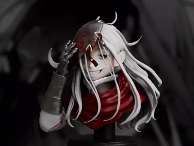 Shiro Bust - Deadman Wonderland 3D print model