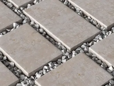 Paving tile pebble n12 3D model