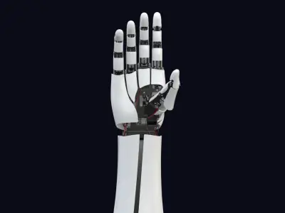 3D Robot Arm 5 Animations  3D model