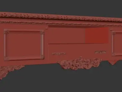  TV shelf 3D model
