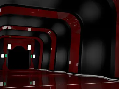 Sci Fi Tunnel  3D model