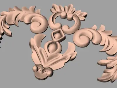 3D carved model furniture 3D design used for artcam aspire E840 3D model
