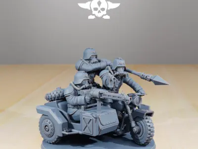 GrimGuard Death Bikers 3D print model
